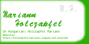 mariann holczapfel business card